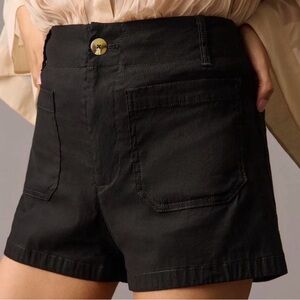 Anthropologie High Waist Black Shorts